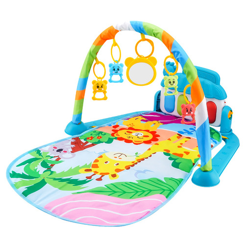 Cross-border Southeast Asia hot-selling baby fitness stand baby music pedal game mat newborn piano crawling mat