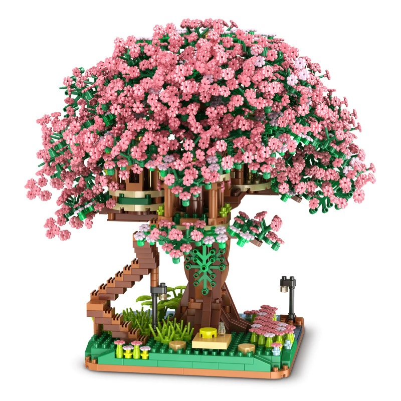 Конструктор Building Block Tree House, набор из мелких деталей, 23×15×7 см, подарочная игрушка