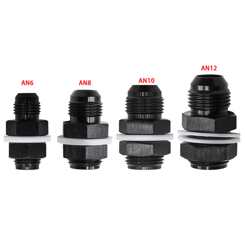 Car modification accessories fuel cell separator connector AN6/8/10/12 aluminum alloy connector with gasket