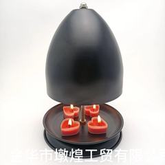 国境を越えた新しい金属黒色鉄芸暖手炉ろうそく炉クリスマス装飾装飾品創造工芸品芸術