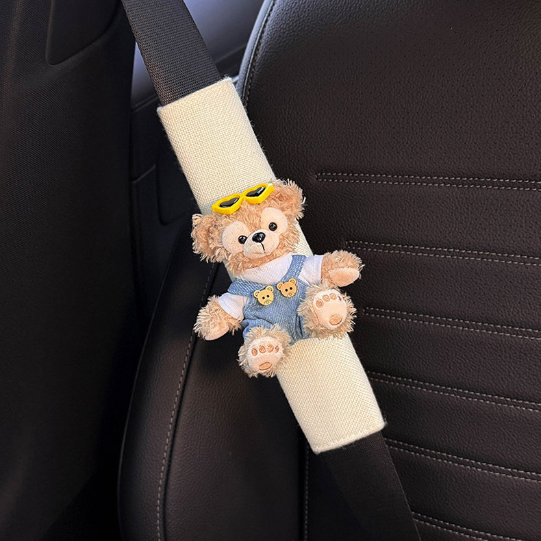 2025 New Cute Shirley Rose Seatbelt Shoulder Pads, Suitable for All Seasons, Couple's Seatbelt Pair, High-end Feel for Women