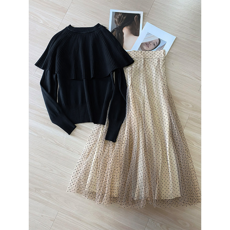 Qianyu Light and Lively Korean Style Cape Sweater 2026 Spring and Autumn New Knitted Top Qianyu Light and Lively Korean Style Cape Sweater 2026 Spring and Autumn New Knitted Top