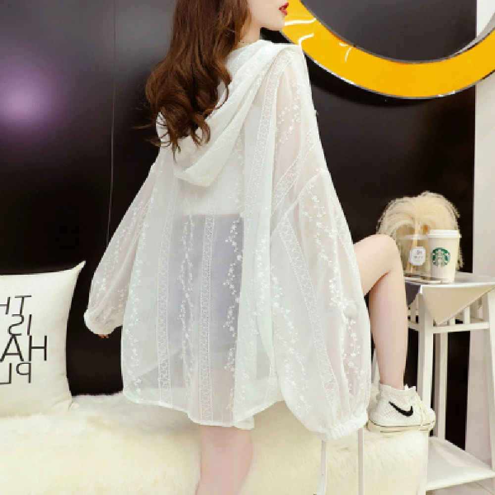 2023 Женская кружевная куртка в корейском стиле, новая, легкая для сочетания, тонкая, дышащая, в уличном стиле