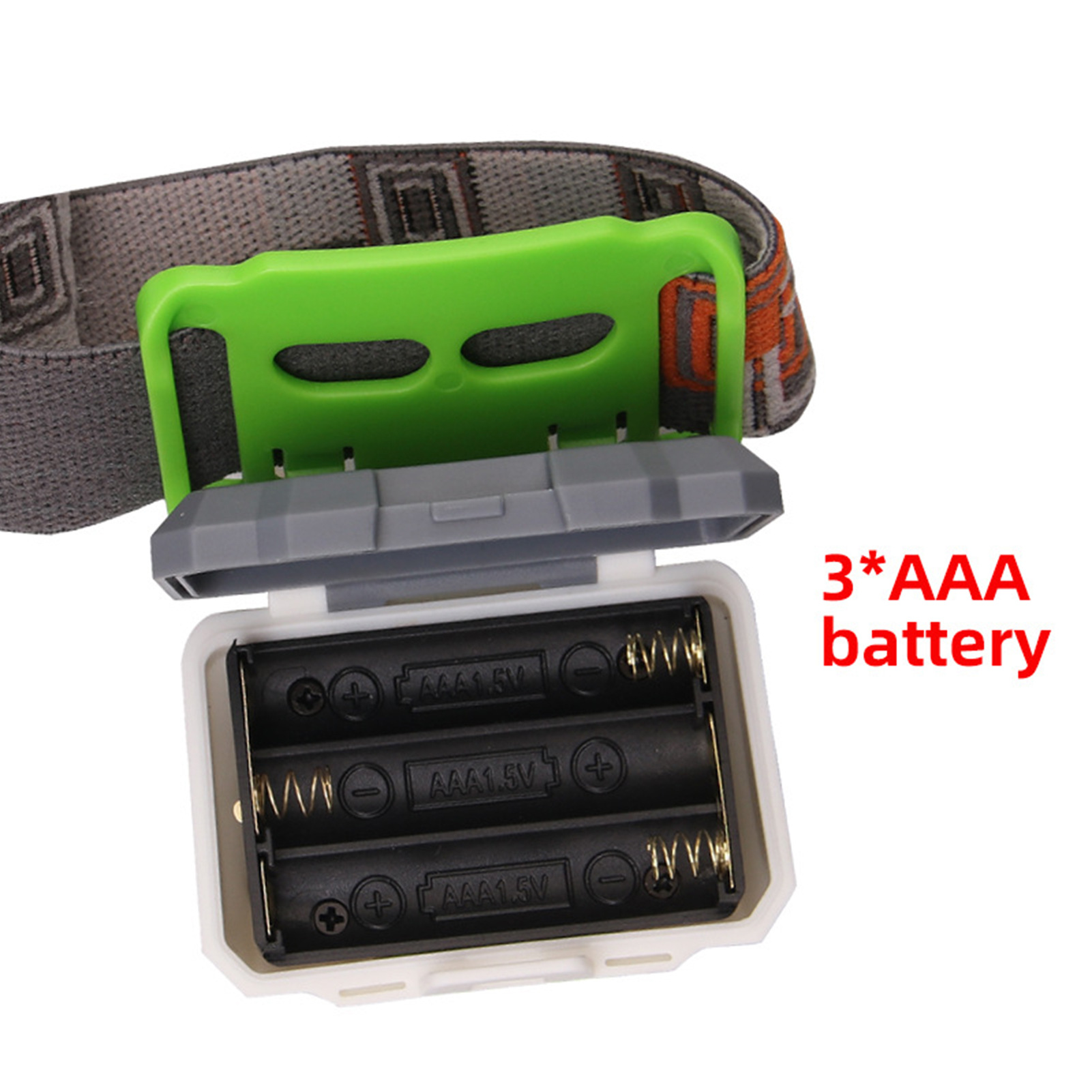 Lanterna de cabeça ajustável estilo coruja para atividades ao ar livre, como caminhadas, escaladas, pesca e mineração. Olho de gato._voghion.com