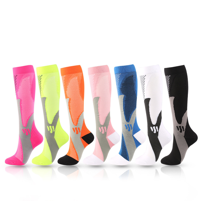 Compressionsocks运动压力袜弹力袜骑行压缩袜户外运动魔术足球袜|undefined