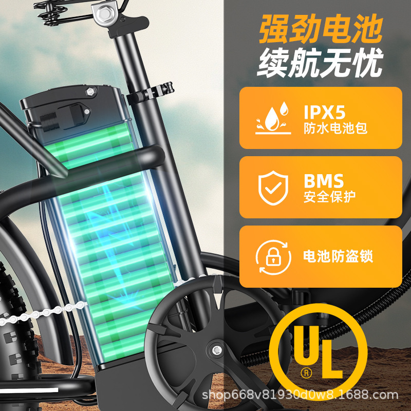 外国貿易輸出電気自動車ファットタイヤ折りたたみ式屋外ポータブル長寿命 20inch 電動自転車|undefined