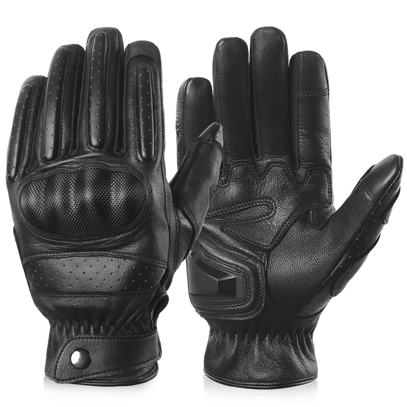 Motorcycle gloves full-finger touch screen breathable anti-slip hand joint hard shell anti-collision shock-absorbing motorcycle riding gloves equipment 5