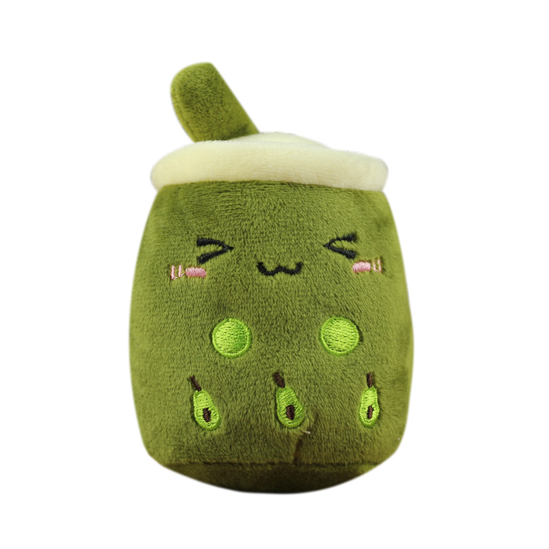 Cartoon Fruit Milk Tea Cup Plush Toy Nipple Doll Key Chain Doll Milk Tea Cup Pendant Fruit Ornaments