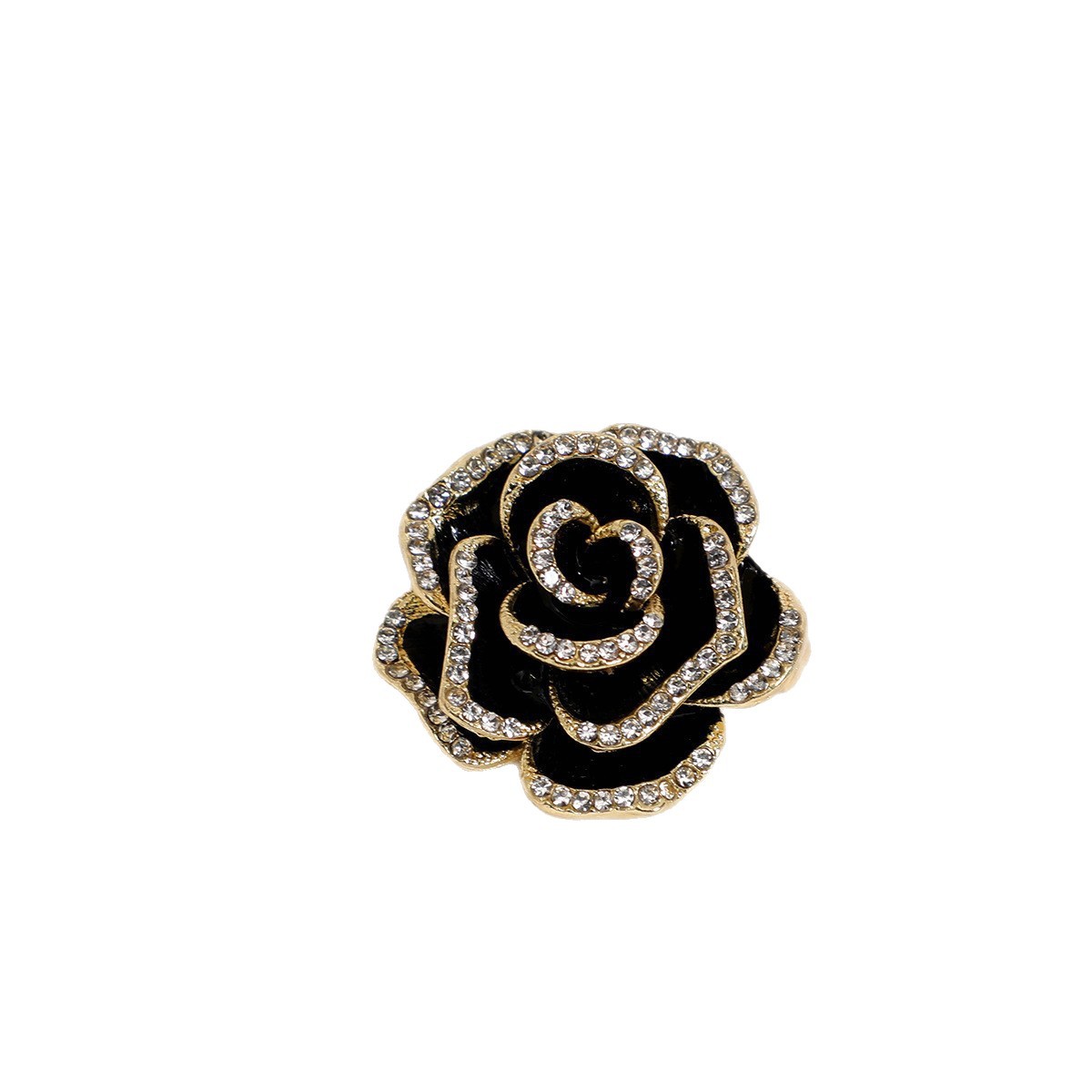 Elegante Doppellagige Rosenbrosche Exklusive Kamelien Brosche_voghion.com