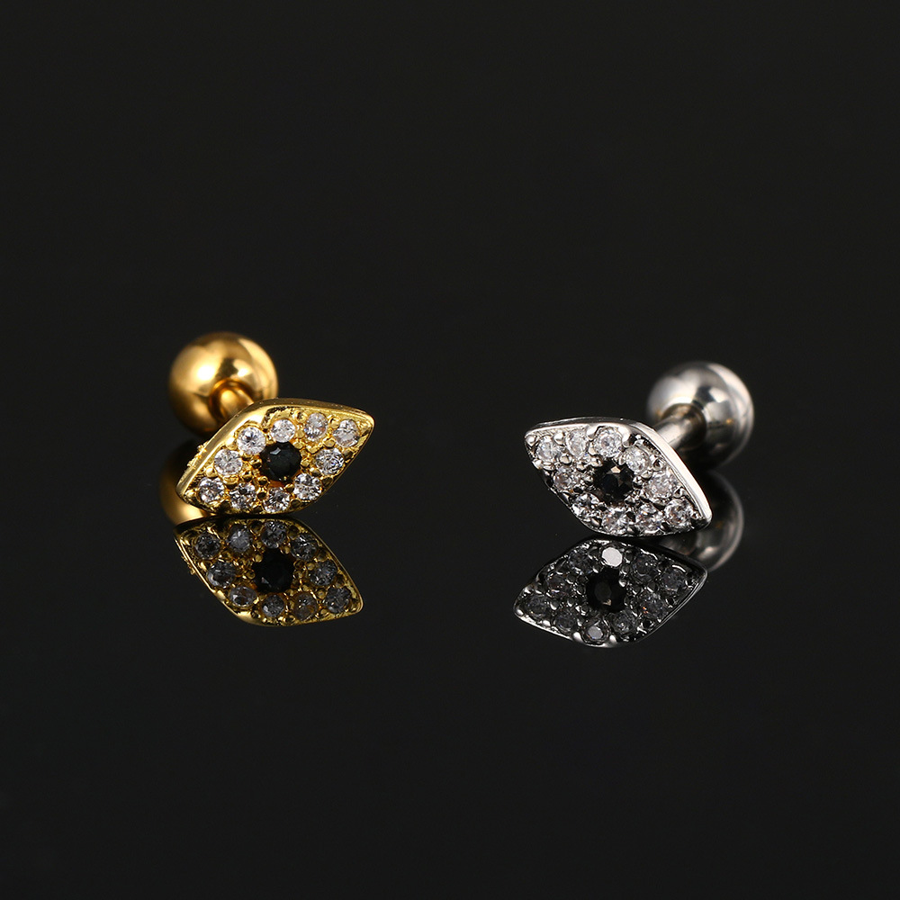 5g Weight 18K Real Gold Plated, Platinum Plated Plating Material Zircon Inlay Material Ear Cartilage Rings & Studs Piercing Type 1 Piece Quantity Daily Occasion Copper Material Devil's Eye, Lightning Pattern Unisex Gender Casual, Simple Style Style Plating Craft 1 Piece Ear Cartilage Rings & Studs Casual Simple Style Devil's Eye Lightning Copper Plating Zircon Ear Cartilage Rings & Studs 7