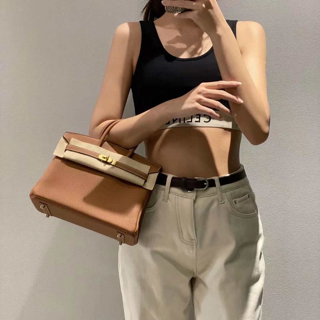 Hilo de cera hecho a mano costura interior bolsa de platino patrón de lychee Togo bolso de mujer de cuero de becerro de gran capacidad 25/30 bolso