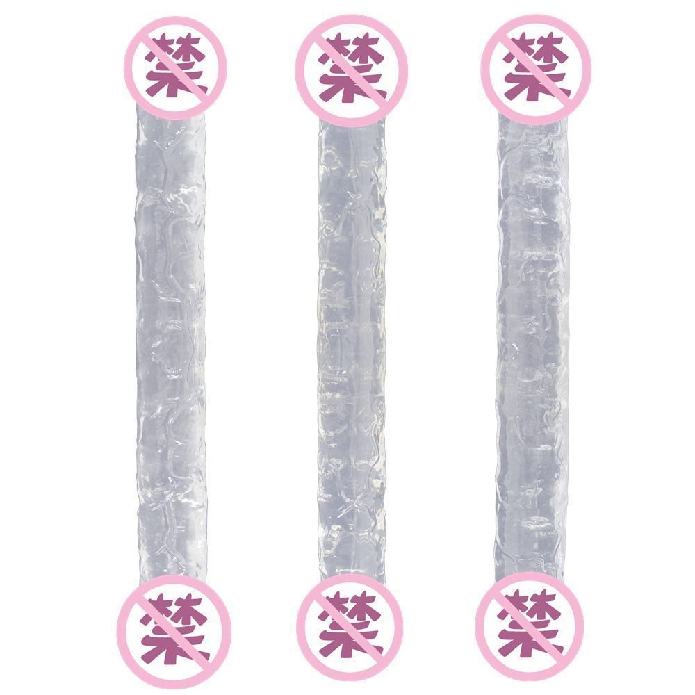 Double Dragon Dual-Head Dildo, Extra-Long TPE Shaft for Deep Masturbation Play — detail image 3