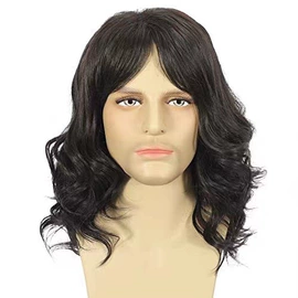 假发长卷发;假发短卷发;男士假发