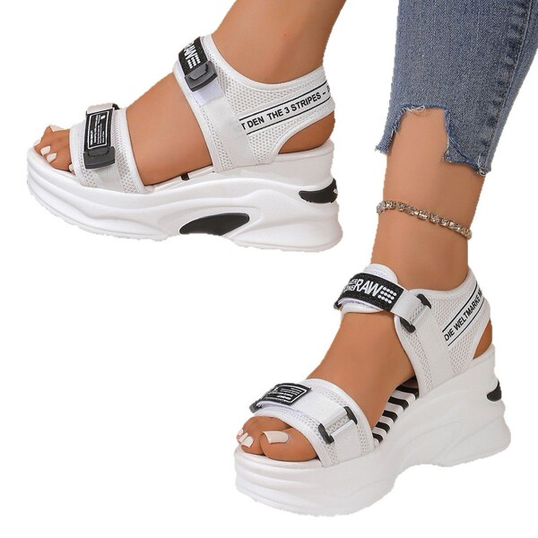 sports summer sandals platform wedge heel