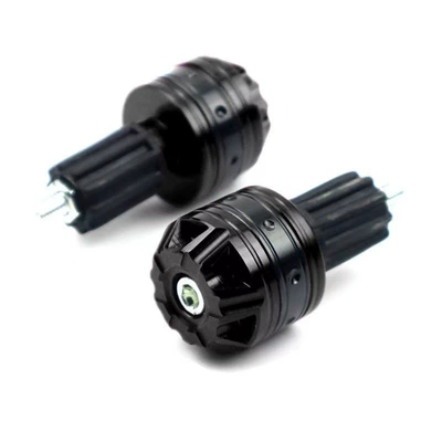CNC handlebar end cap modification accessories, aluminum alloy scooter electric vehicle handlebar plug decorative handlebar end cap (Other Electric Vehicle Accessories) - a-pair-of-cnc-aluminum-alloy-handlebar-end-caps-black