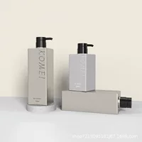 Шампунь пустой пресс для бутылок типа 500ml750ml большой емкости молочно-белый гель для душа Квадратная бутылка мыть и упаковка для ухода