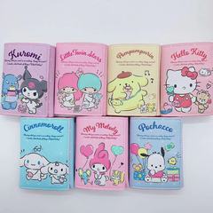 Super Cute Cartoon Short Wallet Family Pudding Dog Kurumi Tri-Fold Leather Purse Girl Teen Money Bag