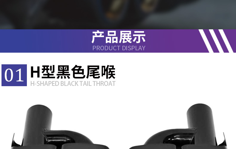 Suitable for Mercedes-Benz Amg W212 Escls C63 E63 Exhaust Pipe Tip Muffler Tail Throat Tailpipe Modification