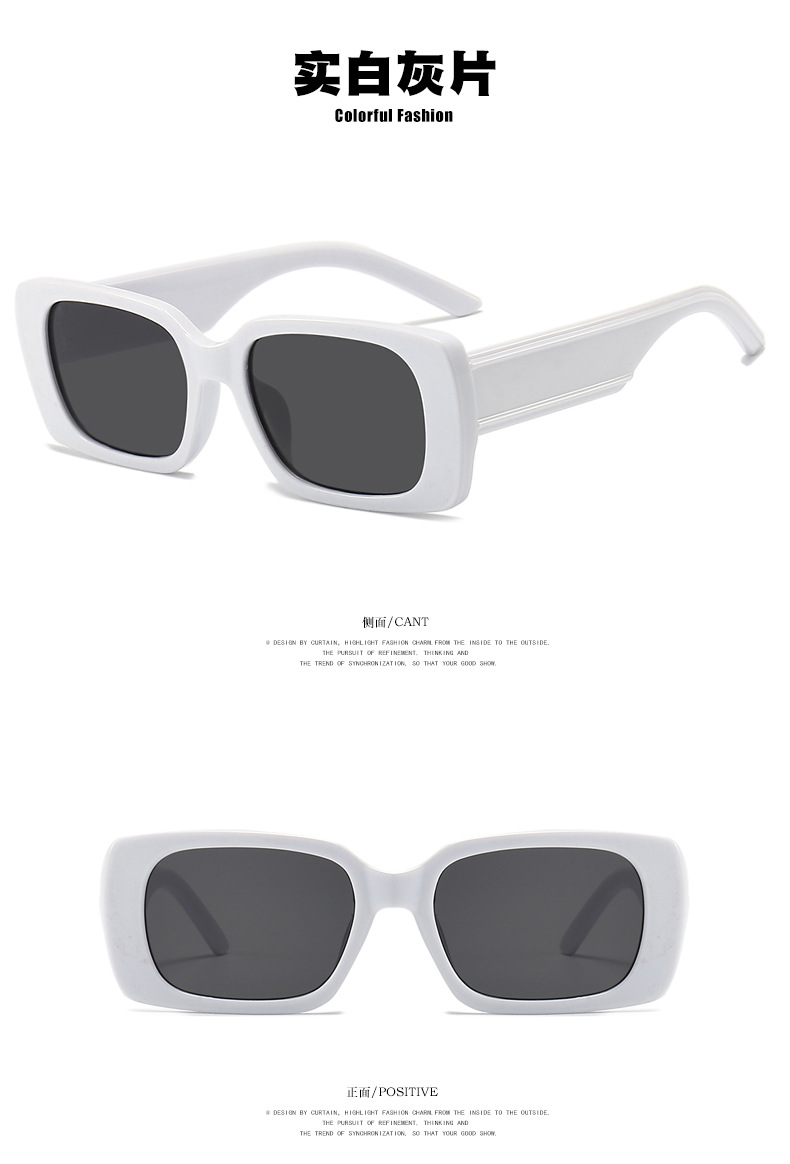 40g Weight UV400 Protection Lens Material Outdoor, Travel, Party, Fishing Occasion Women'S, Men'S, Unisex Gender Hip-Hop, Retro, Vintage Style, Fashion, Simple Style Style Grey, White, Purple, Blue, Yellow, Black Color Hip-Hop Retro Vintage Style UV400 Protection Women's Sunglasses 13