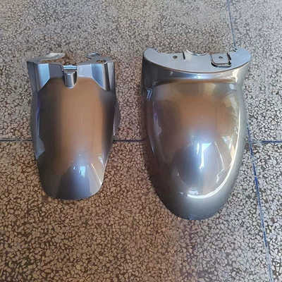 Motorcycle Fender | accessories, standard plastic - silver-gray-small-turtle-king-front-mudguard-comes-with-installation-screws