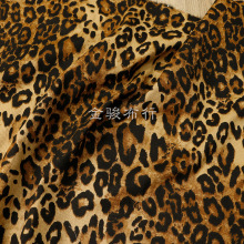 全棉粗斜洗水豹纹迷彩加厚箱包印花布 高密男童装外套工服洗水棉