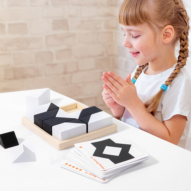 隠された積み木パズルおもちゃは、子供の空間的思考と想像力を養う親子インタラクティブなデスクトップゲームです。|undefined
