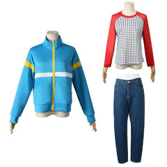 Halloween Strange Things Cosplay Costume Cheerleading Team Dress Skirt Max T-Shirt Pants