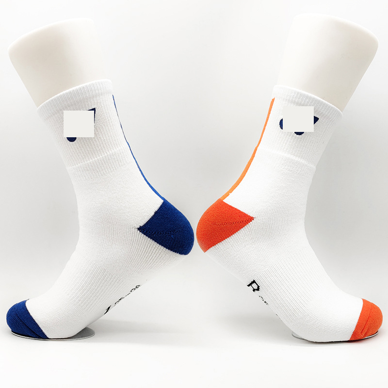 Calcetines de bádminton profesionales para hombres y mujeres, tubo medio, toalla antideslizante, fondo, tenis, baloncesto, correr, calcetines deportivos gruesos y transpirables