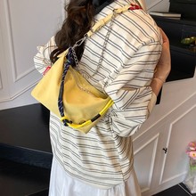 外贸2025夏季新款轻便女包简约时尚百搭休闲小众单肩斜挎手提布包