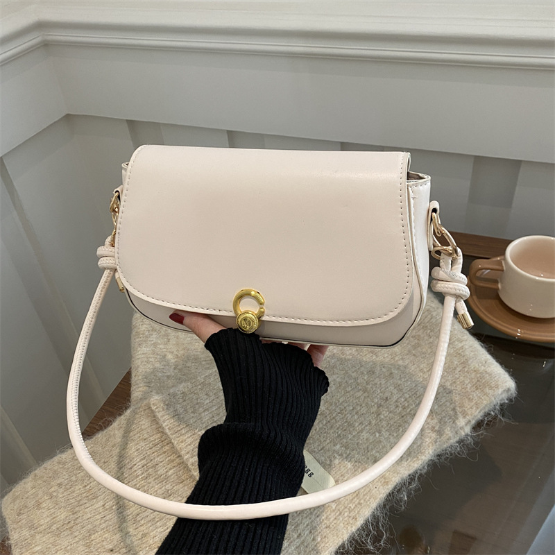 Estilo francés retro brazaletes de estilo exterior estilo de moda bolso de hombro 2025 nuevo bloqueo bolso legal