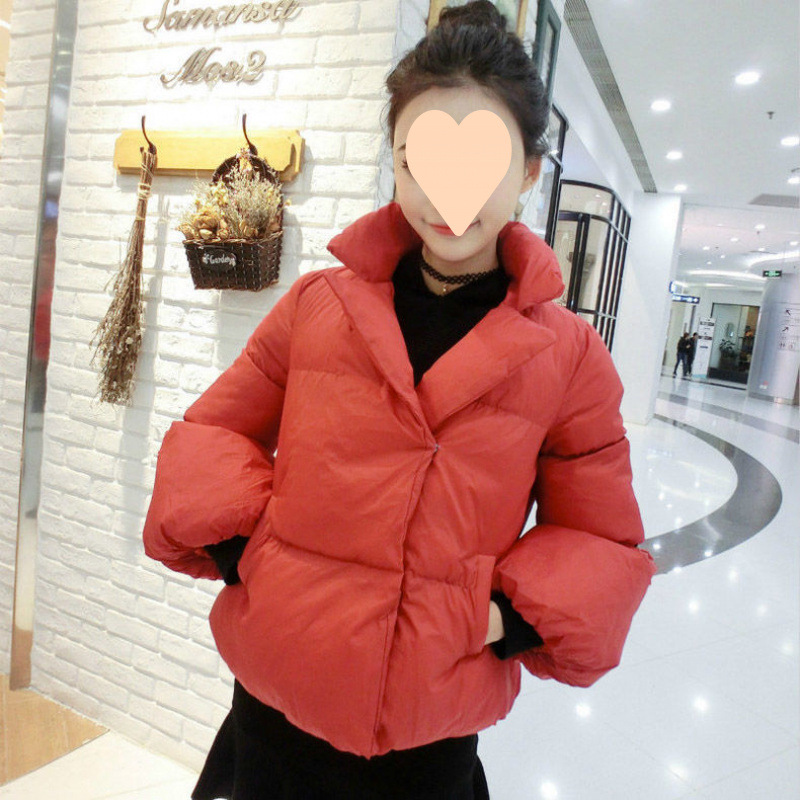 Bread suits for women 2025 winter clothes new small cotton jacket jacket versatile cotton jacket Korean version flared sleeve short cotton jacket