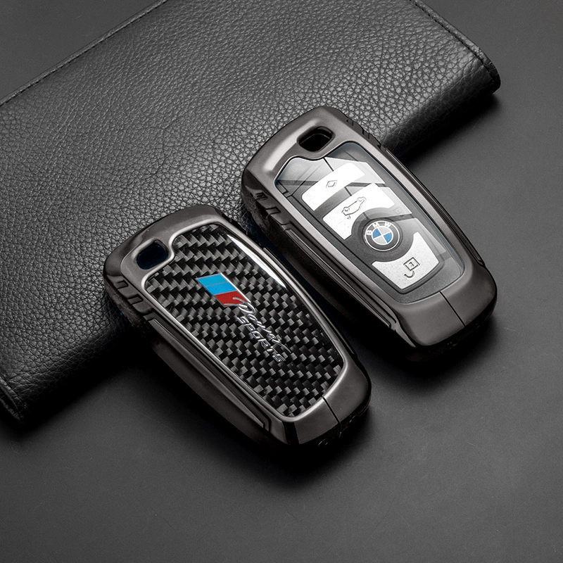 Горячая новинка, подходящая для BMW X5 X3 — чехол для ключа из настоящего карбона, подходит для 5-й и 3-й серий, универсальное покрытие для ключа