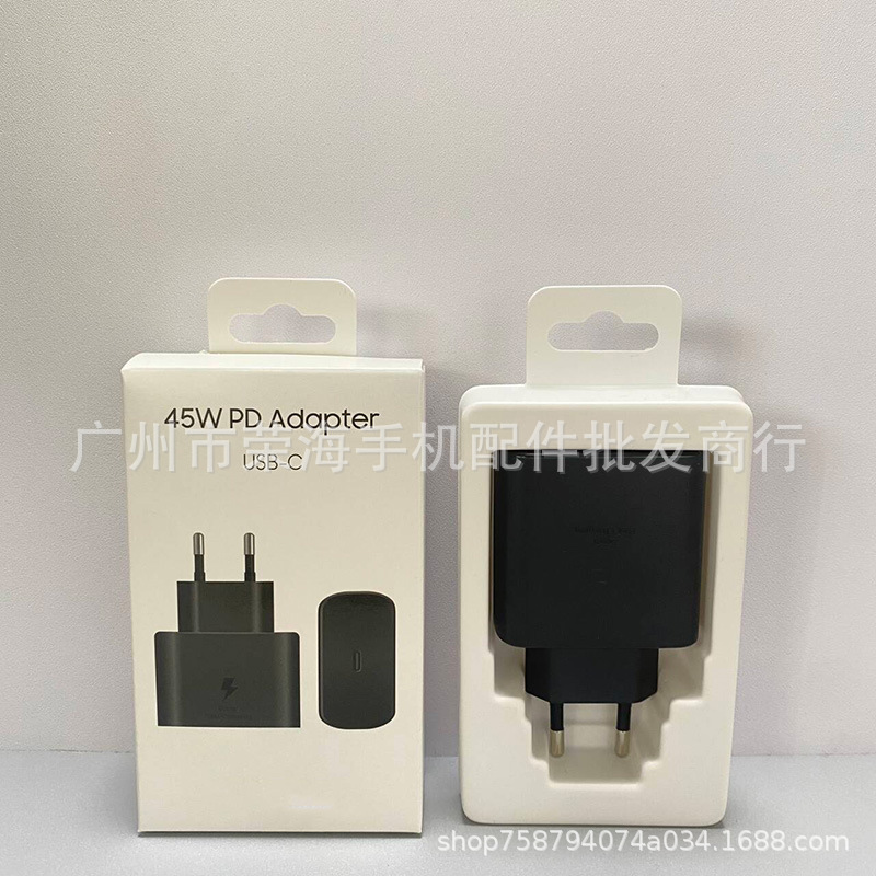 Samsung 45W European Mobile Phone Charger Suitable for Samsung S25/Note Fast Charging Head Eu Original Adapter