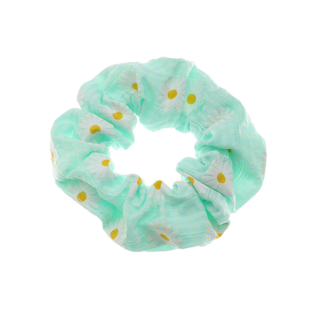 Simple Flower Stripe Printing Hair Scrunchies display picture 10