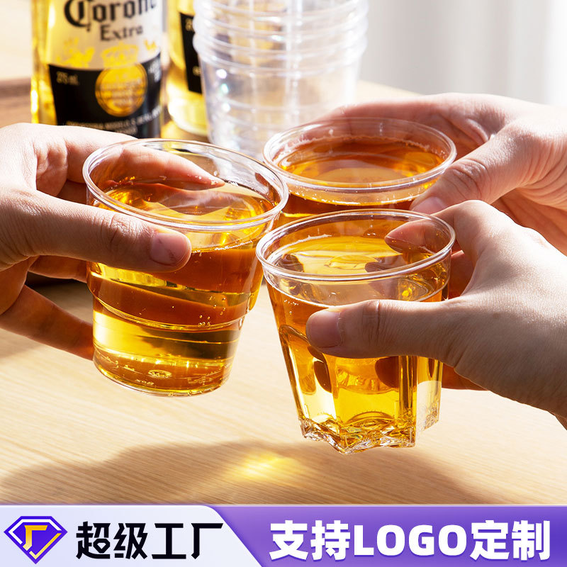 disposable hardened transparent wineglass