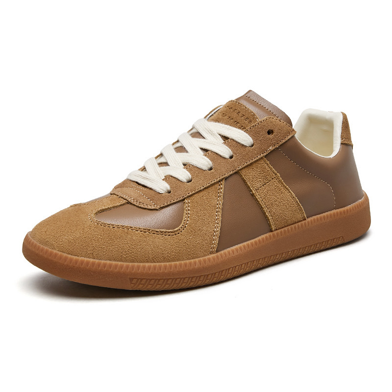 Putian Dexun zapatos retro cuero Forrest zapatos de cuero para hombres diseño de nicho zapatos de skate casuales todo fósforo transpirable de corte bajo