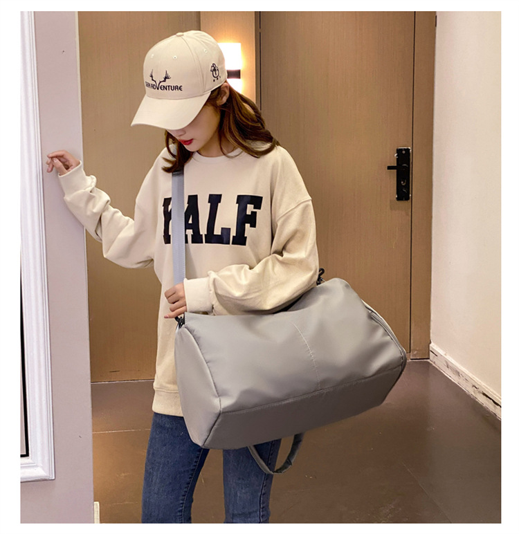 travel bag Bags Type Casual, Travel Occasion Oxford Cloth Material Waterproof Function Women'S Basic Sports Solid Color Oxford Cloth Waterproof Travel Bags