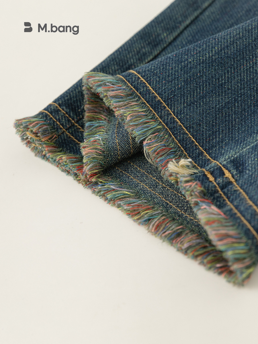 Yoobao ropa infantil jeans pantalones sueltos pantalones largos 2026 ropa de otoño para niños coreanos pantalones de piernas anchas generales