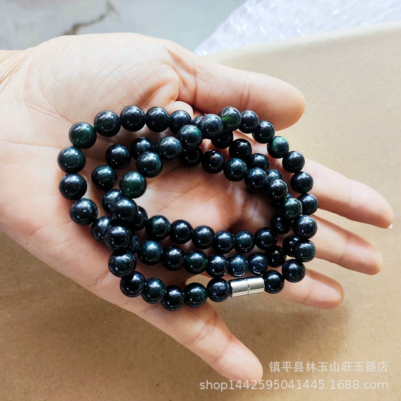 Replica, necklace, beads, 8mm