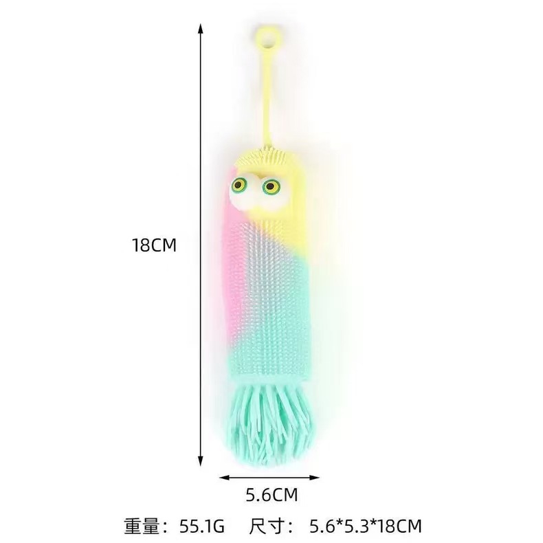 반짝이는 2색 튀어나온 눈 문어