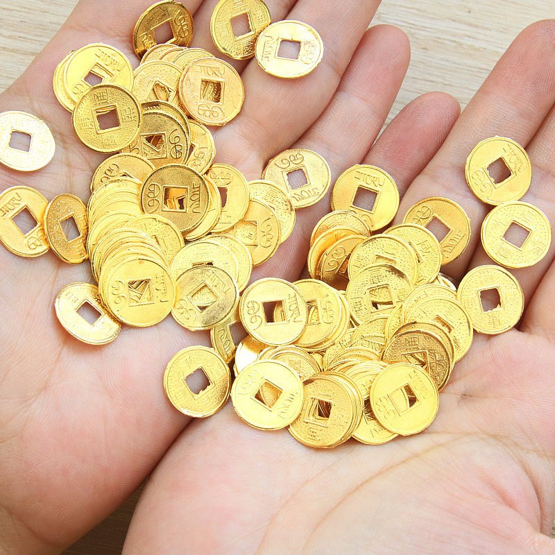 1.4cm 금 구리 동전 (황제 랜덤 10 개)