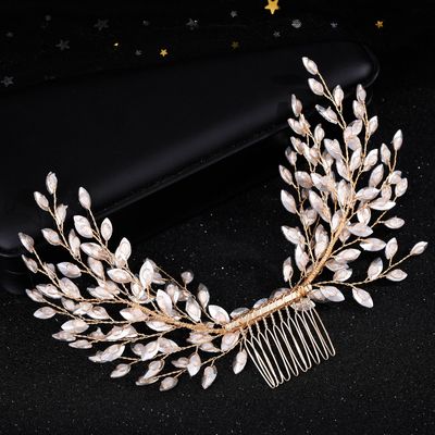 Europe and America Selling Combs Insert comb Diamond inlay Wedding dress Accessories Plate made of hair Bride jewelry wholesale