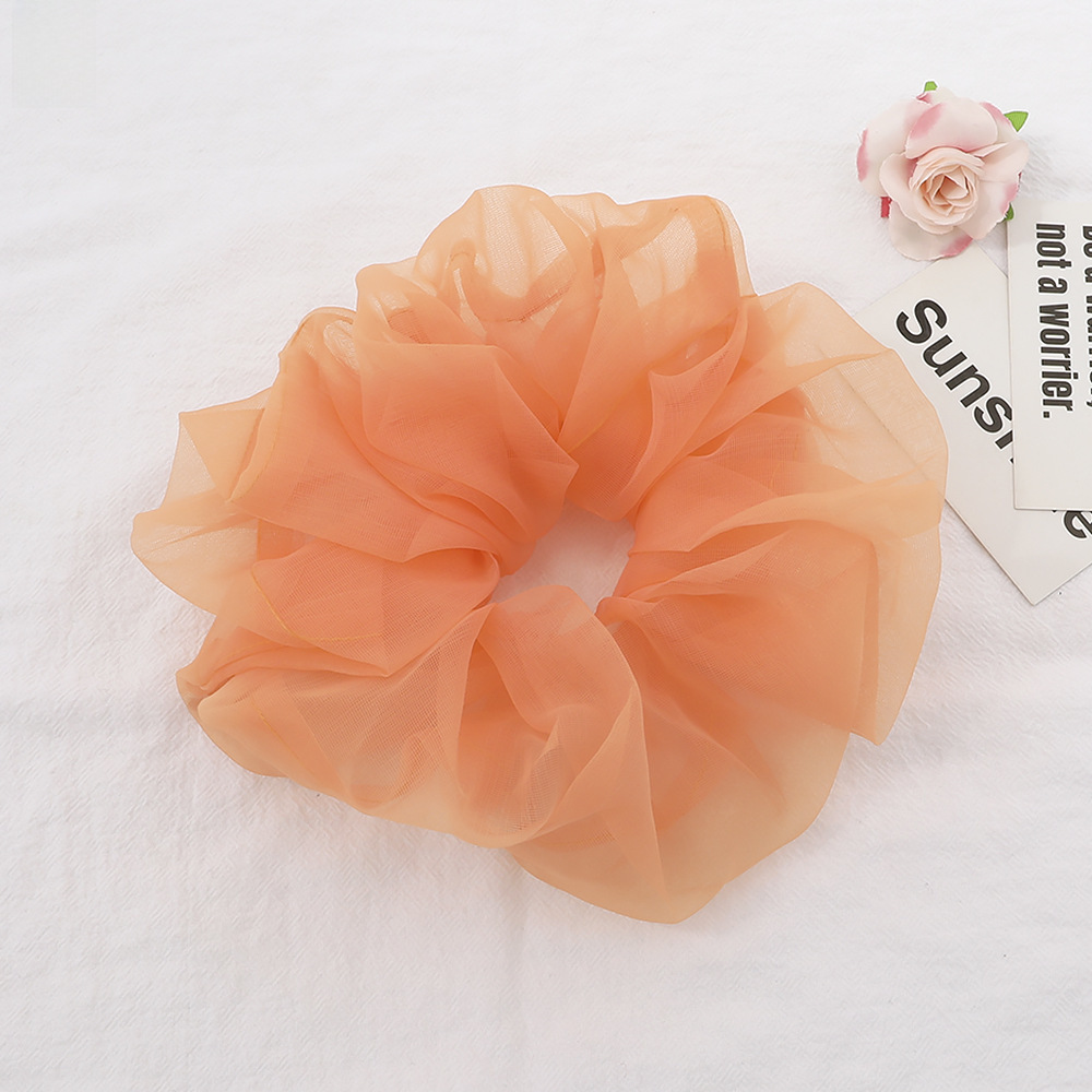 Qiyue super grande filato di seta brillante intestino crasso anello per capelli piccolo fresco corda per la testa organza cravatta per capelli anello per intestino crasso corda per capelli all'ingrosso_voghion.com