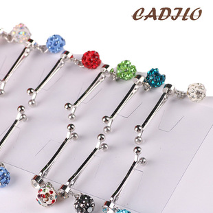 Cadilo new ladies hijab needle rhinestone ball hanging clip ladies neck clip neck needle fixed U-shaped needle headscarf accessories