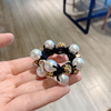 Advanced goods from pearl, retro elastic hair accessory, Korean style, light luxury style, high-quality style, bright catchy style