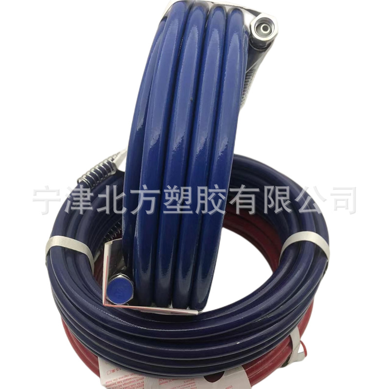 无气喷涂机配件腻子机高压管八分之三钢丝管1/2喷涂管子油漆粗管