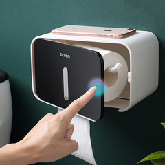 エココ意ココア単層弾窓式ハンガーティッシュボックストイレ壁掛け穴なし紙箱防水