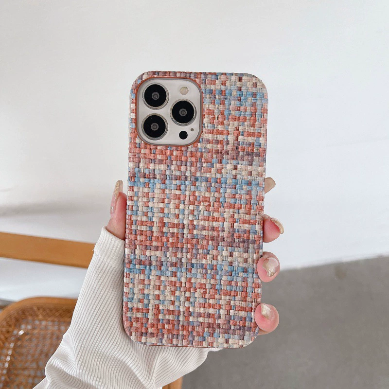 Чехол для телефона Apple iPhone 11–15 совместимый, вязаный «свитер», противоскользящий демисезонный