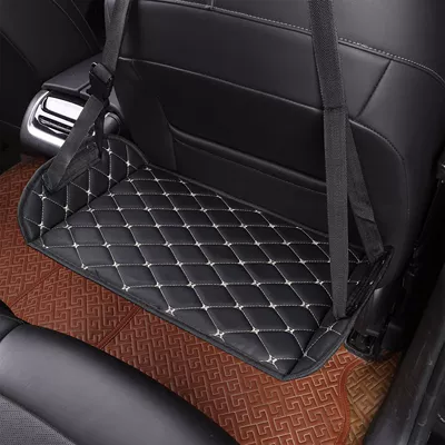 Car Long-Distance Travel Leg Rest for Rear Seats, Suitable for Children and Adults, Travel Self-Driving Car Footrest, Business Rest Essential (Universal Foot Pad) - leather-black-gold-plastic-hollow-board-environmentally-friendly-and-durable