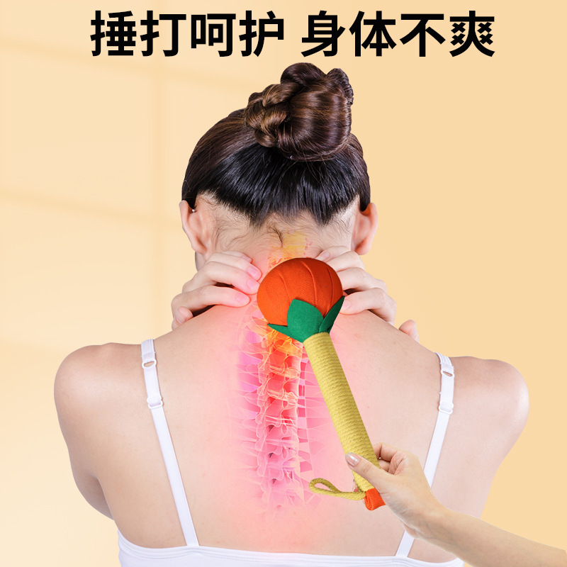 手持经络敲打艾草锤 国庆中秋节事事如意养生锤手工diy艾灸按摩锤|undefined